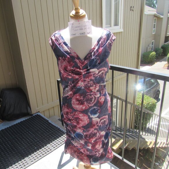 #198  NEW WOMEN'S FLORAL DRESS BY PHASE EIGHT  (SIZE 14US / 18UK) - Picture 1 of 4